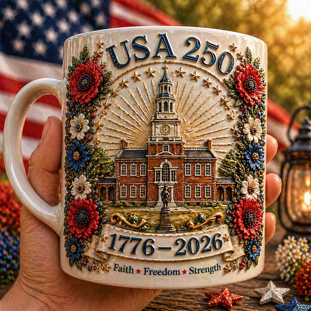 USA 250th Anniversary Ceramic Mug