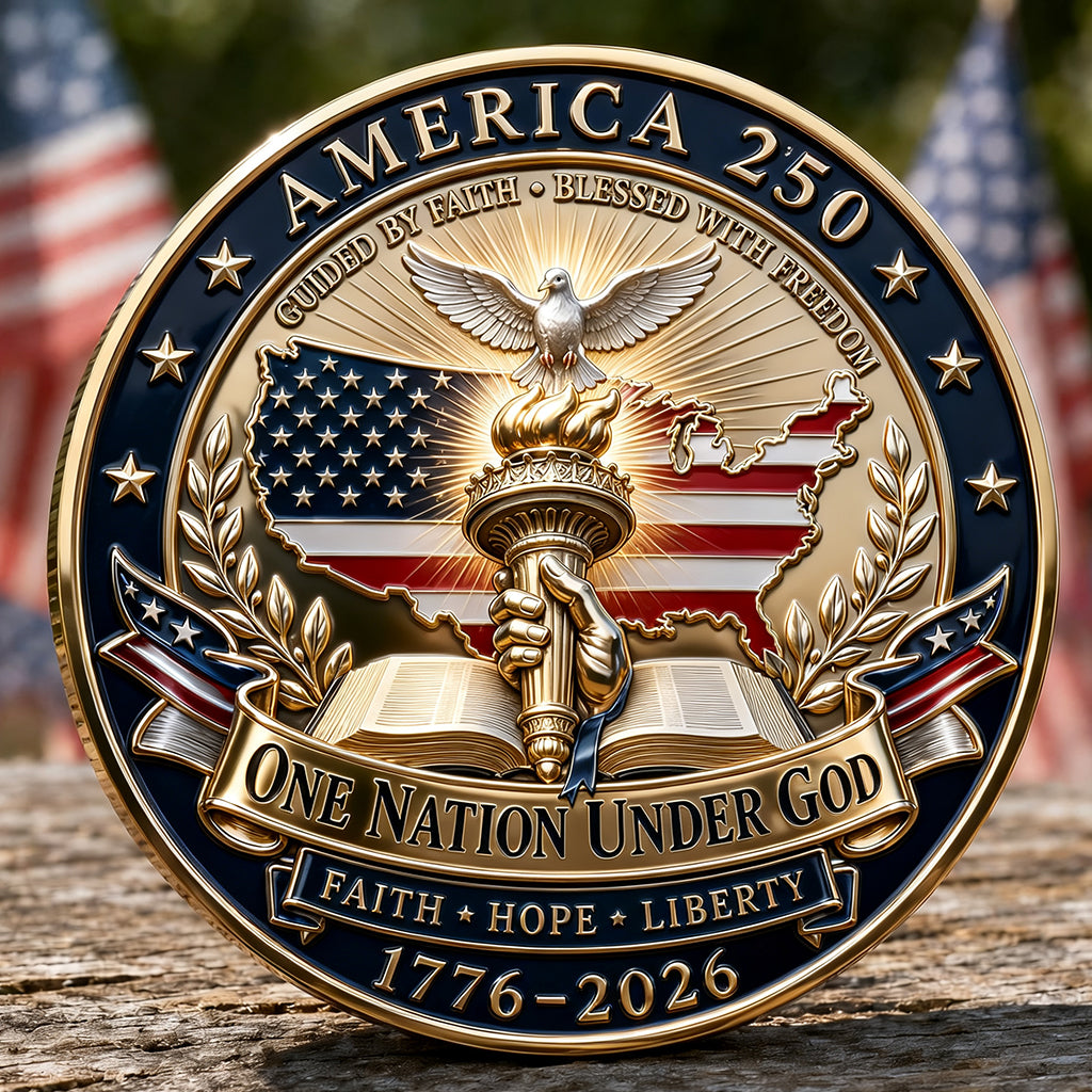 America 250 “Prayers For The Nation” Commemorative Challenge Coin
