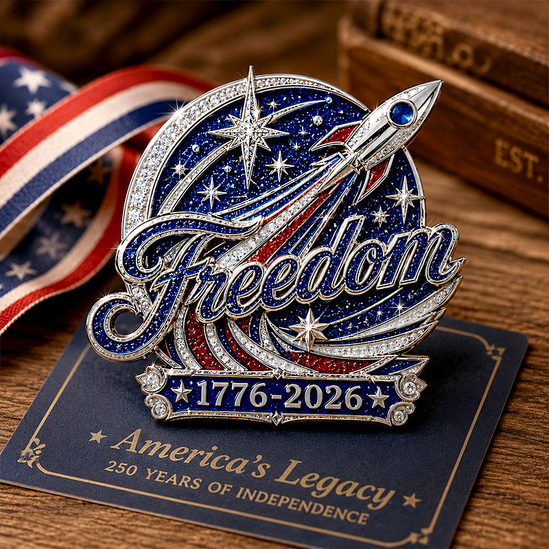 250 Years Freedom Commemorative Brooch
