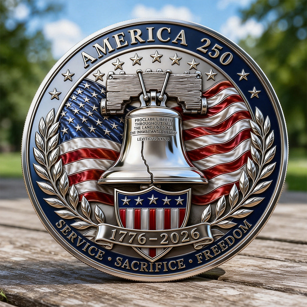 America 250 Honoring Veterans Commemorative Coin