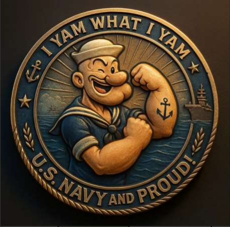 3D High-Relief Sailor Strength & Anchor of Freedom Commemorative Coin