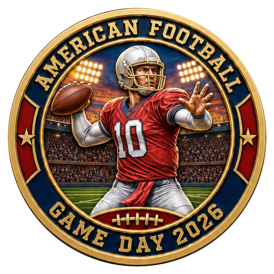 ⭐ NEW ARRIVAL | 2026 American Football Game Day Commemorative Coin – Double-Sided Collector Edition
