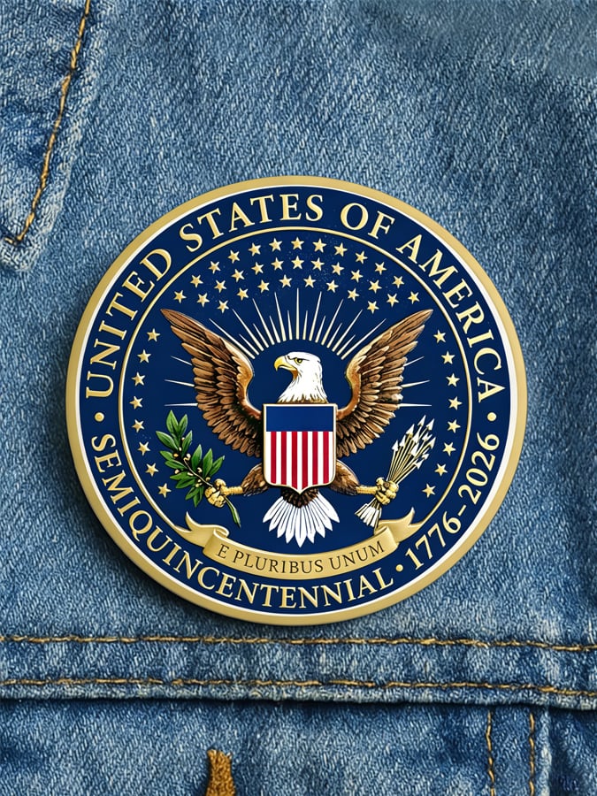American 250th Anniversary Brooch