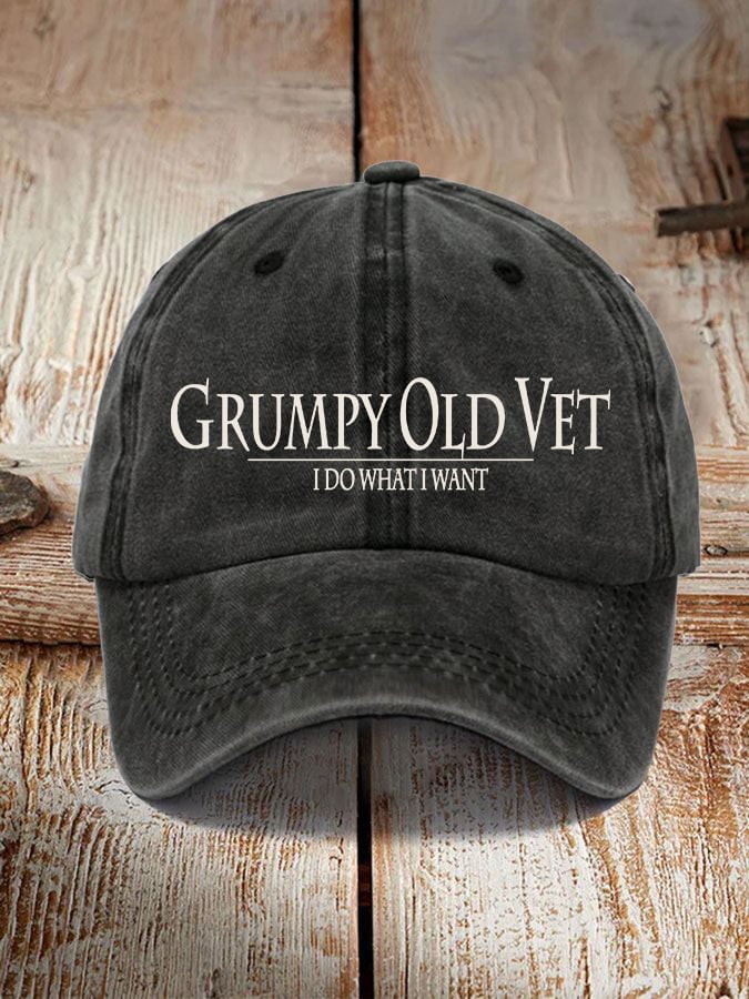 Veteran "I DO WHAT I WANT" Printed Hat